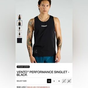 Bandit Men’s Vento Performance Singlet